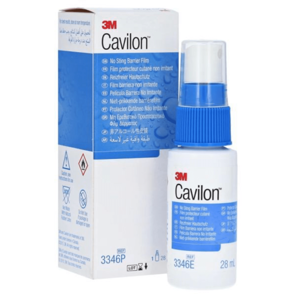 3M CAVILON No Sting Barrier Film, 28ml Pump Spray Bottle, 3M - 3346, 1 Btl - Care@Home