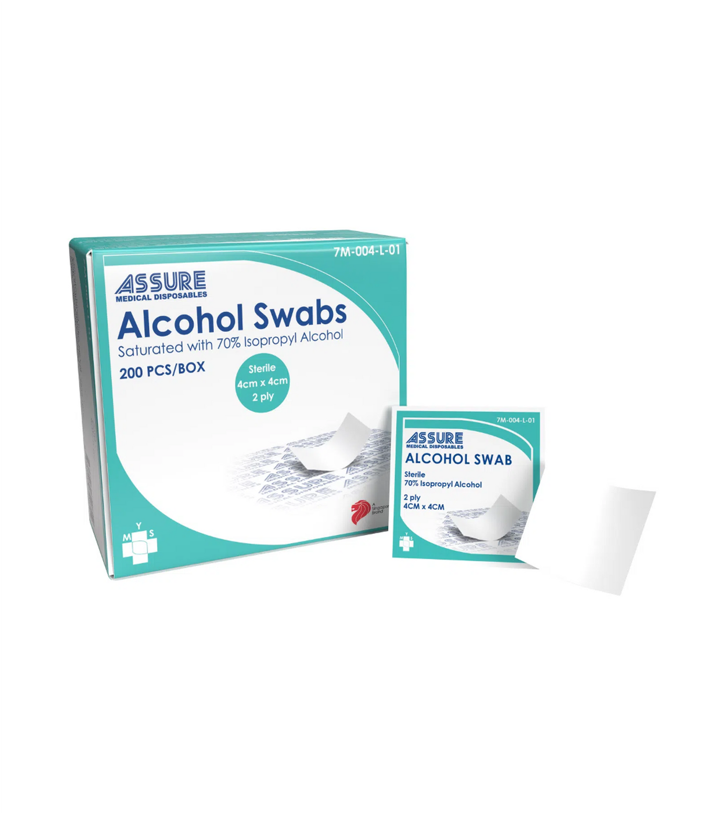 ASSURE Alcohol Swab (4cm x 4 cm) YMS
