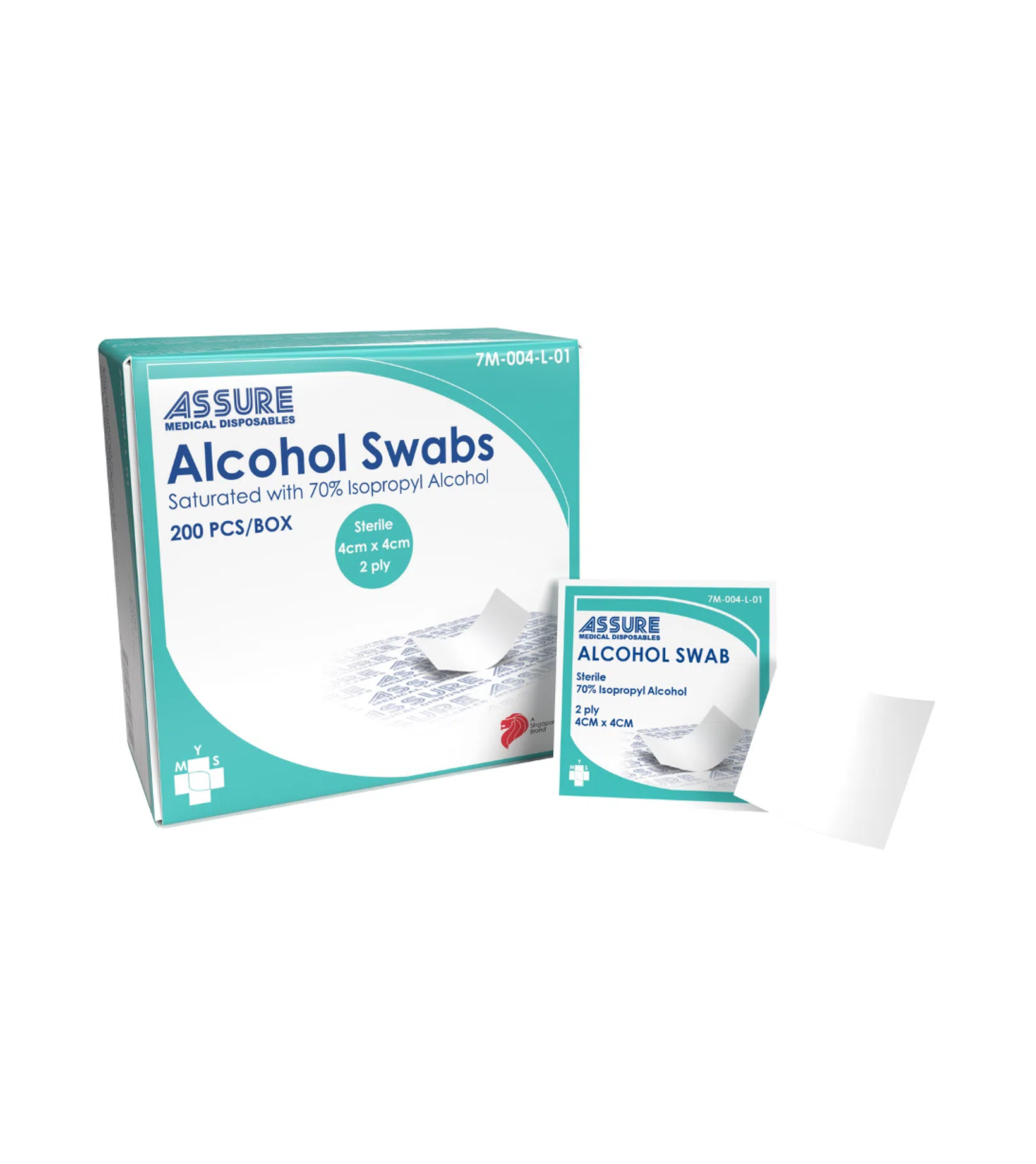 ASSURE Alcohol Swab (4cm x 4 cm) YMS