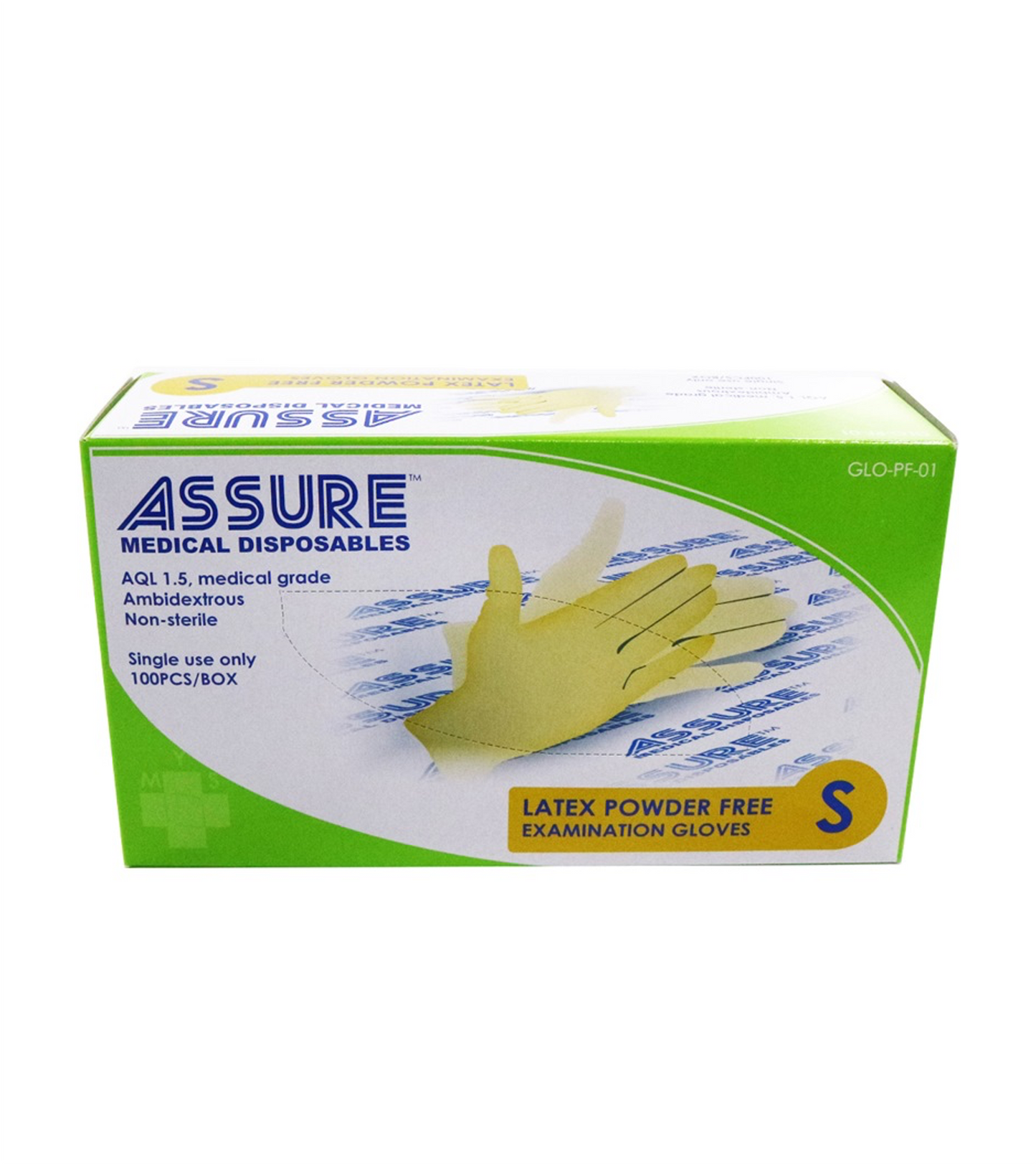 ASSURE Powder-Free Latex Gloves YMS