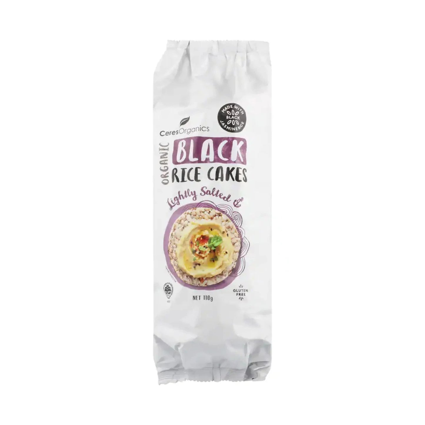 CERES ORG Black Rice Cakes Lightly Salted Optimo