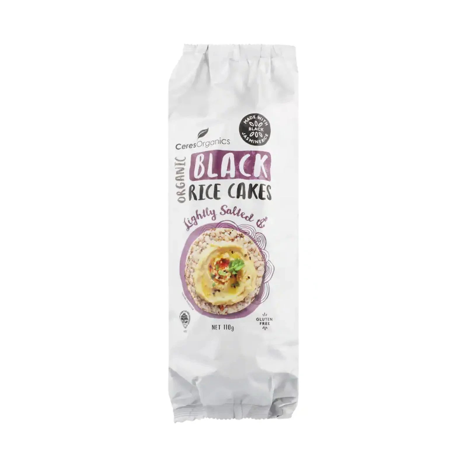 CERES ORG Black Rice Cakes Lightly Salted Optimo