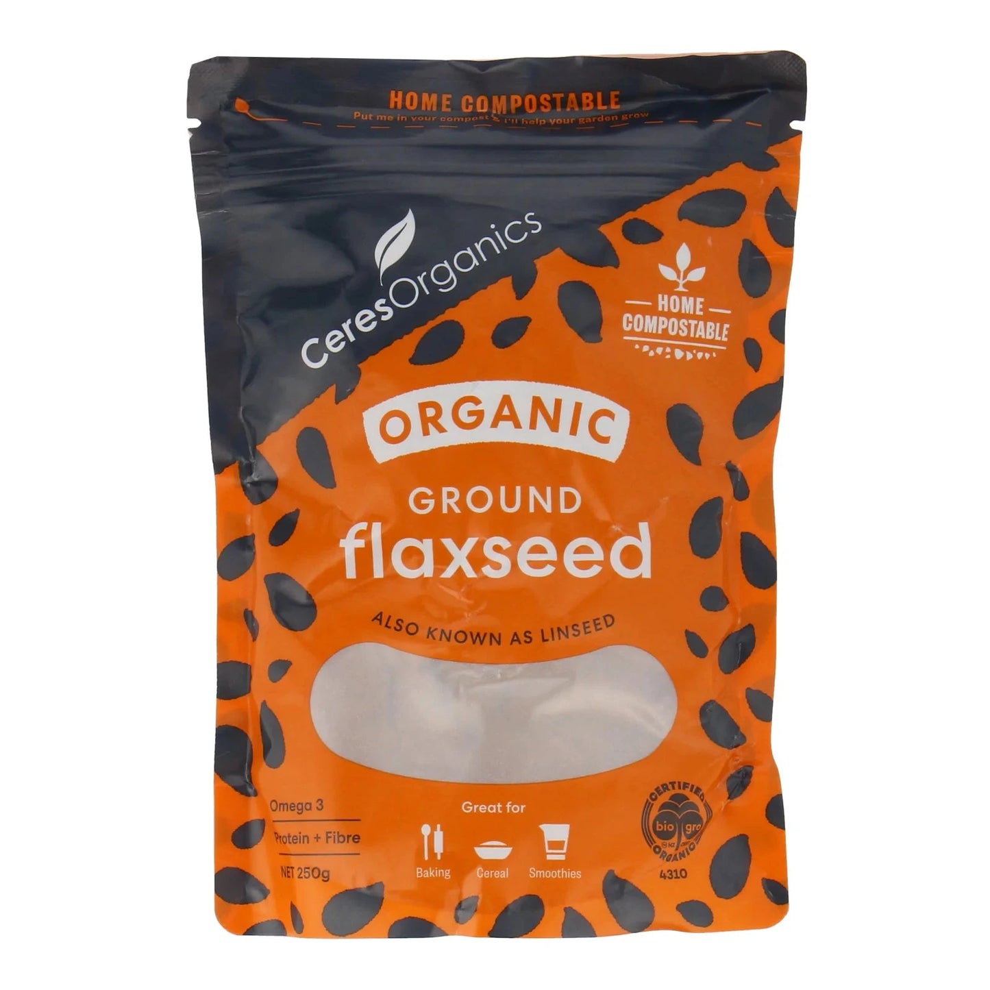CERES ORG Flaxseed Ground (Ground Linseed) Optimo