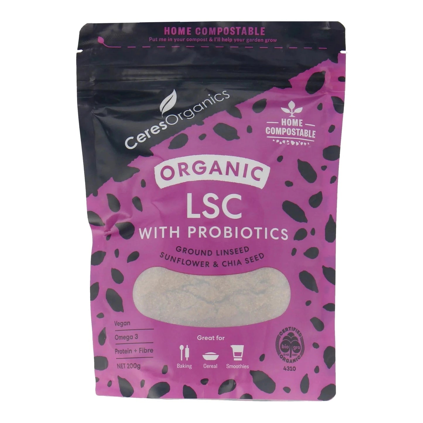 CERES ORG LSC (Linseed, Sunflower, Chia) with Probiotic Optimo