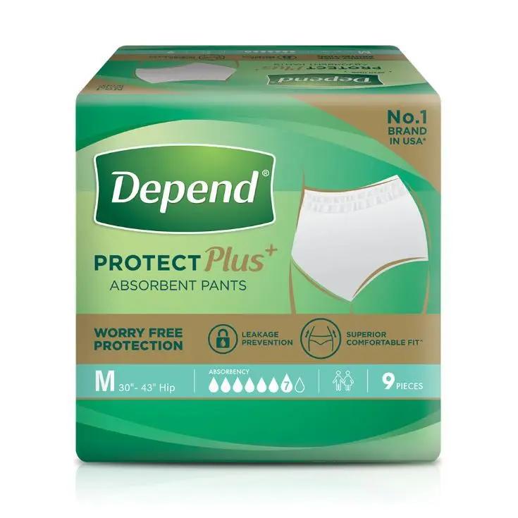 DEPEND Protect Plus Absorbent Pants YMS