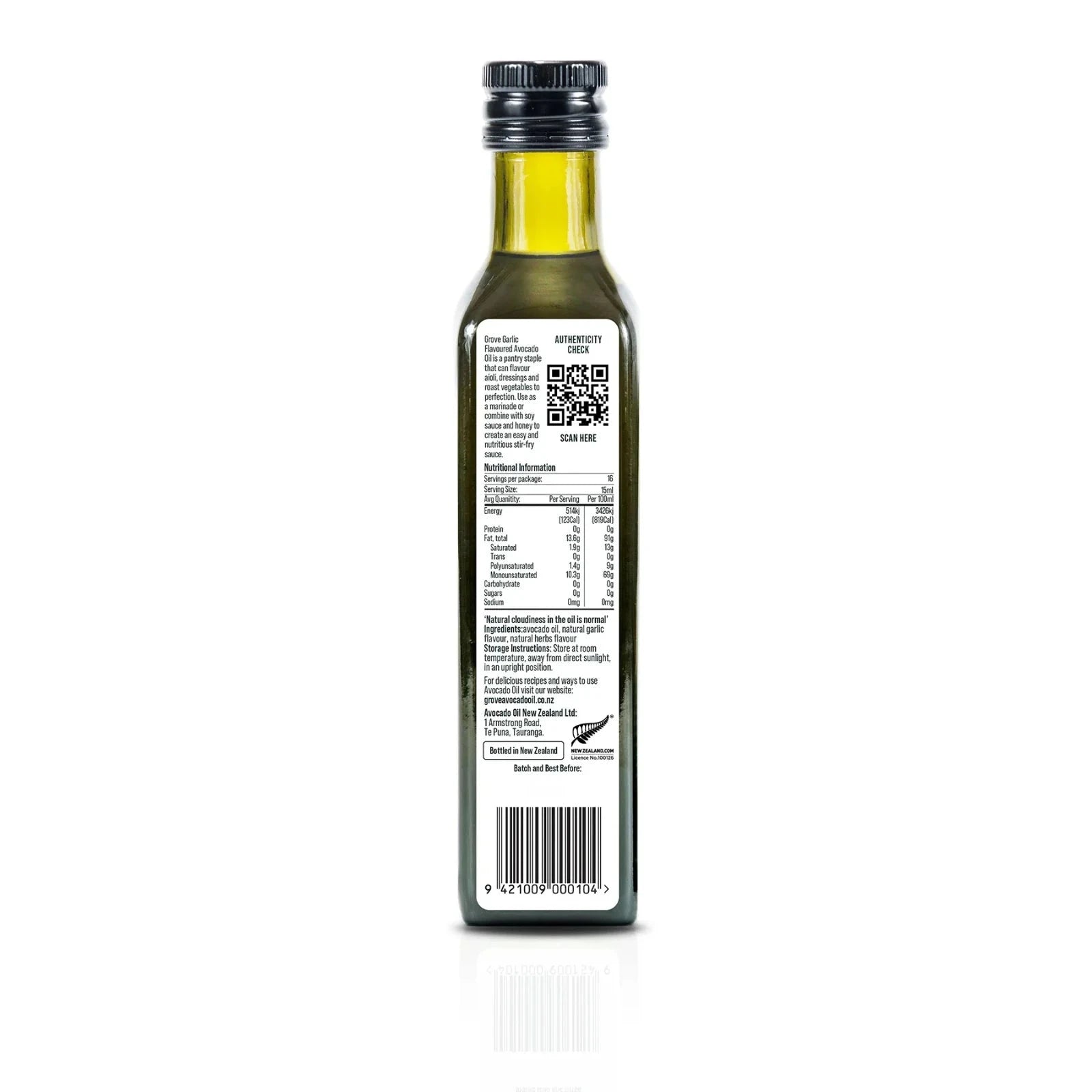 GROVE Avocado Oil Garlic Infused Optimo
