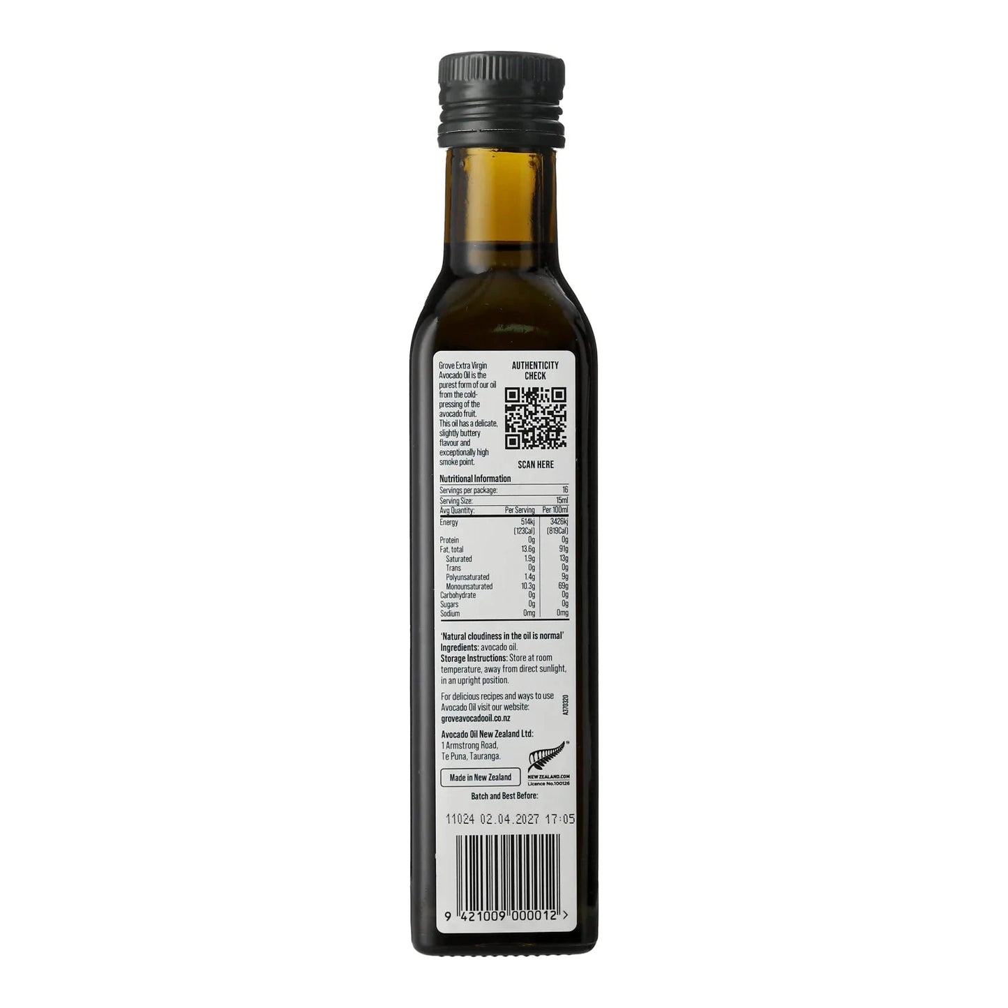 GROVE Avocado Oil Pure Optimo
