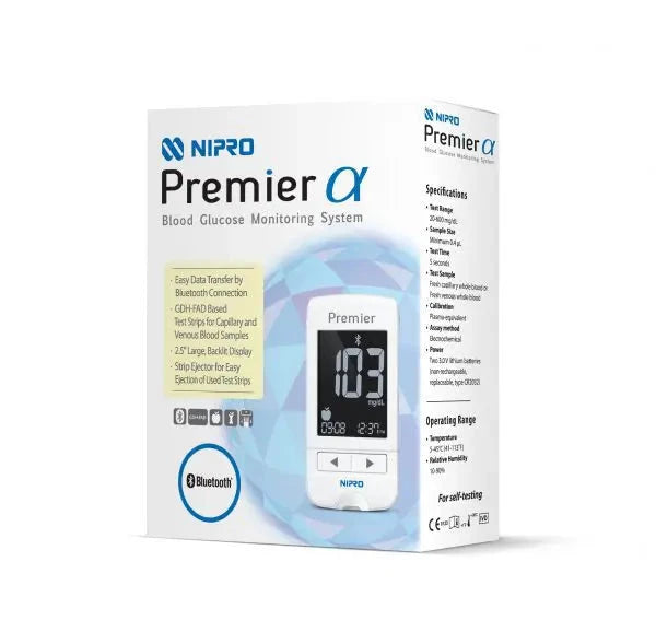 NIPRO Premier Alpha Blood Glucose Meter Starter Pack YMS