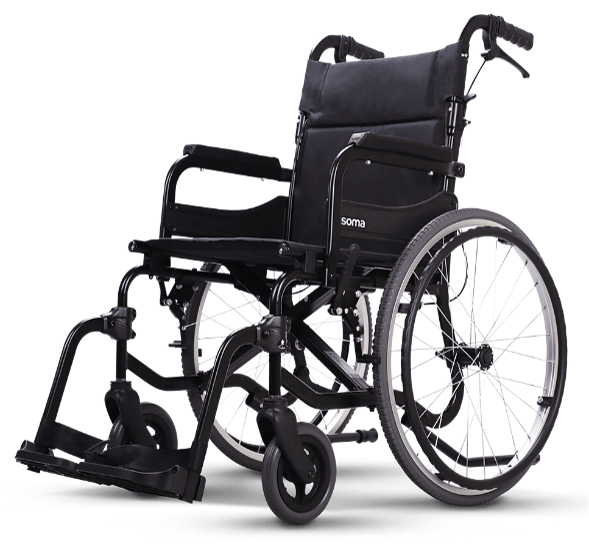 SOMA 215 Ultra Lightweight Wheelchair (18'') - Flat Black YMS