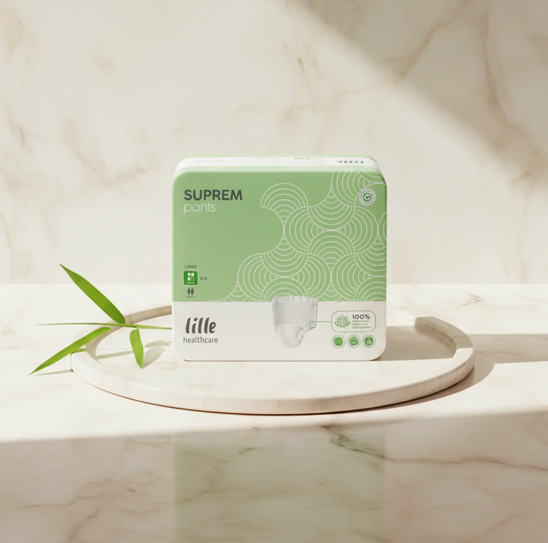 LILLE SUPREM Fit Adult Diapers, Green Super YMS