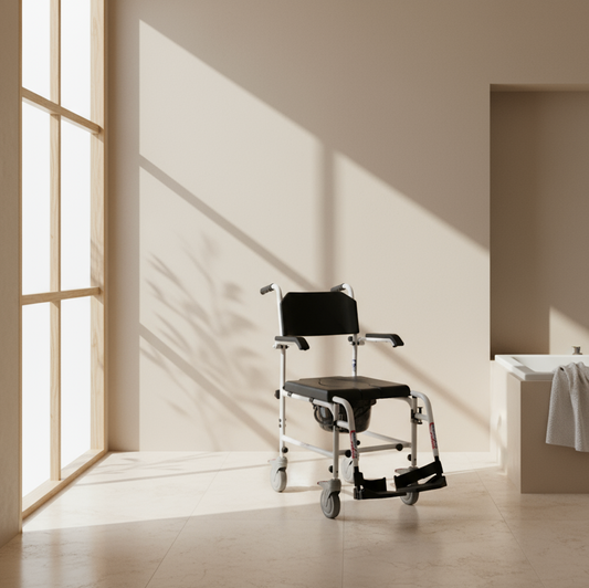 ASSURE REHAB Aluminum Shower Commode Chair YMS