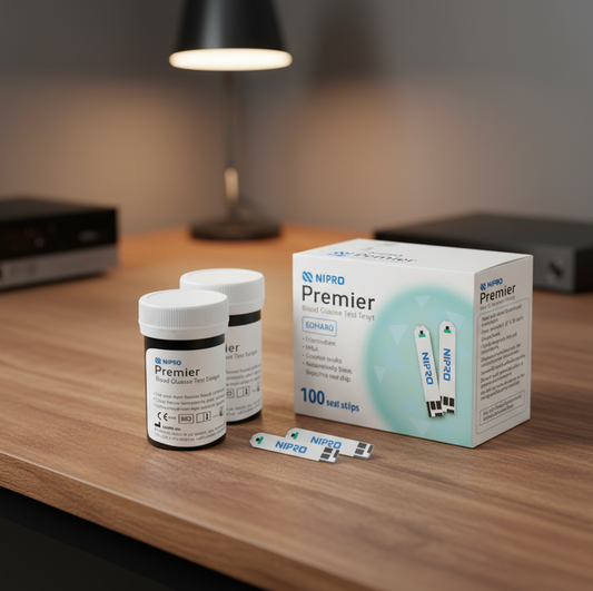NIPRO Premier Alpha Blood Glucose Test Strips (50s/100s) YMS