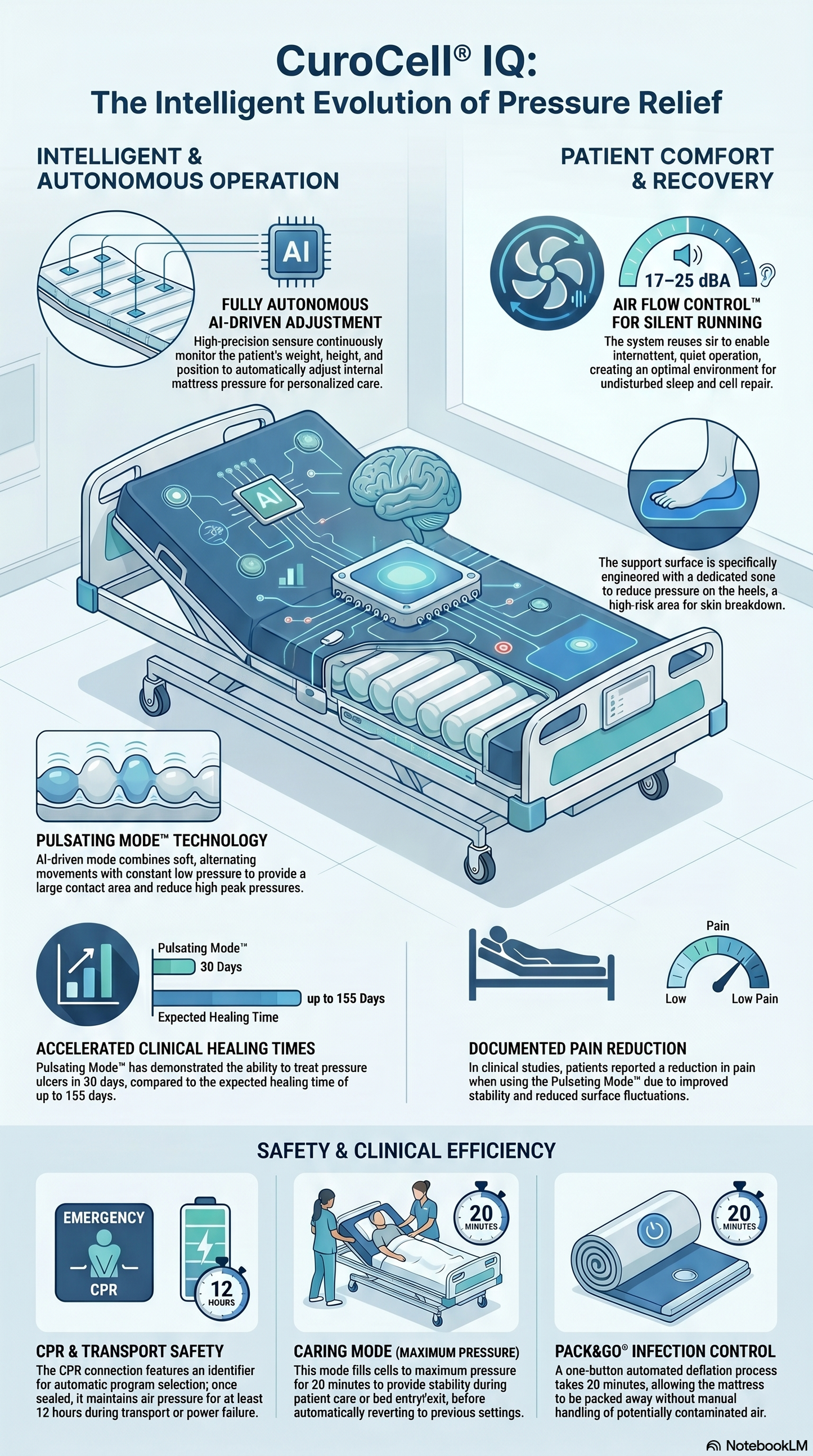 CuroCell® IQ Pressure Relief Mattress