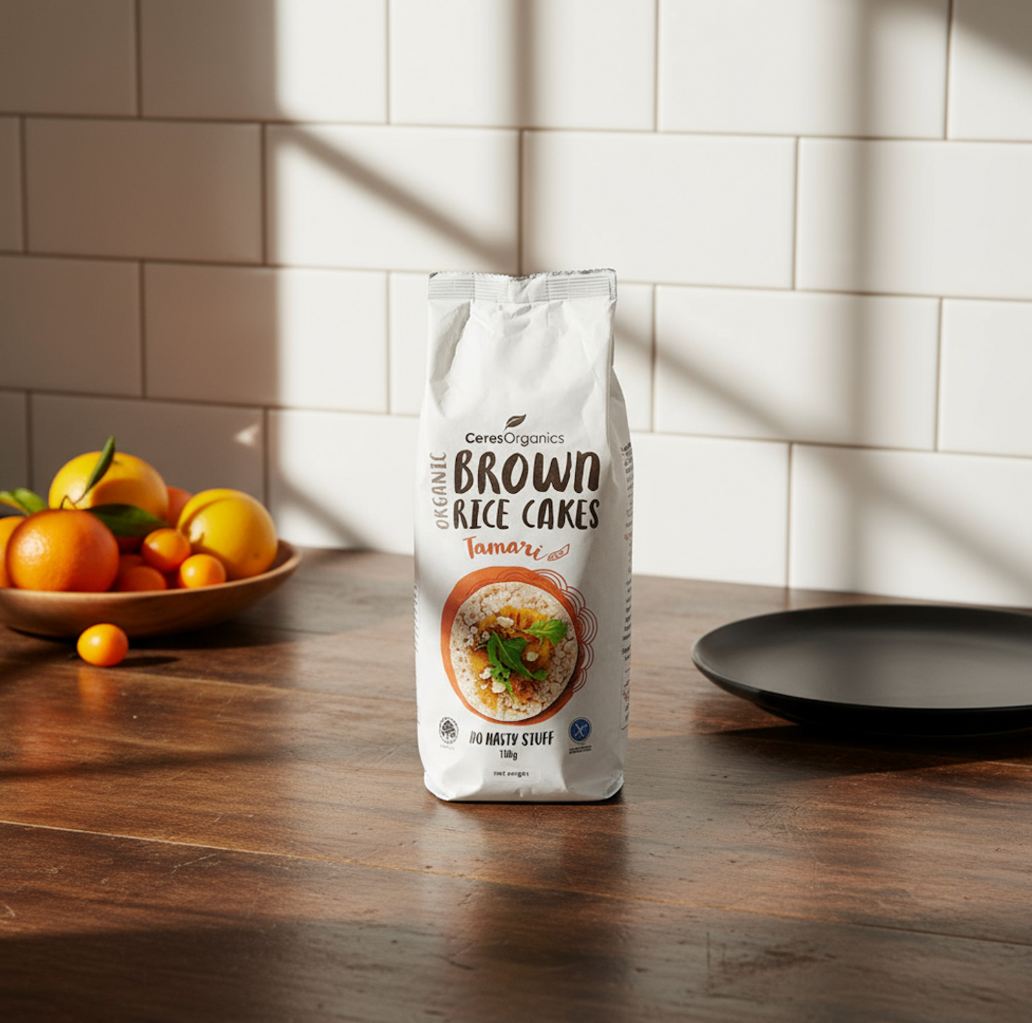 CERES ORG Brown Rice Cakes with Tamari Optimo