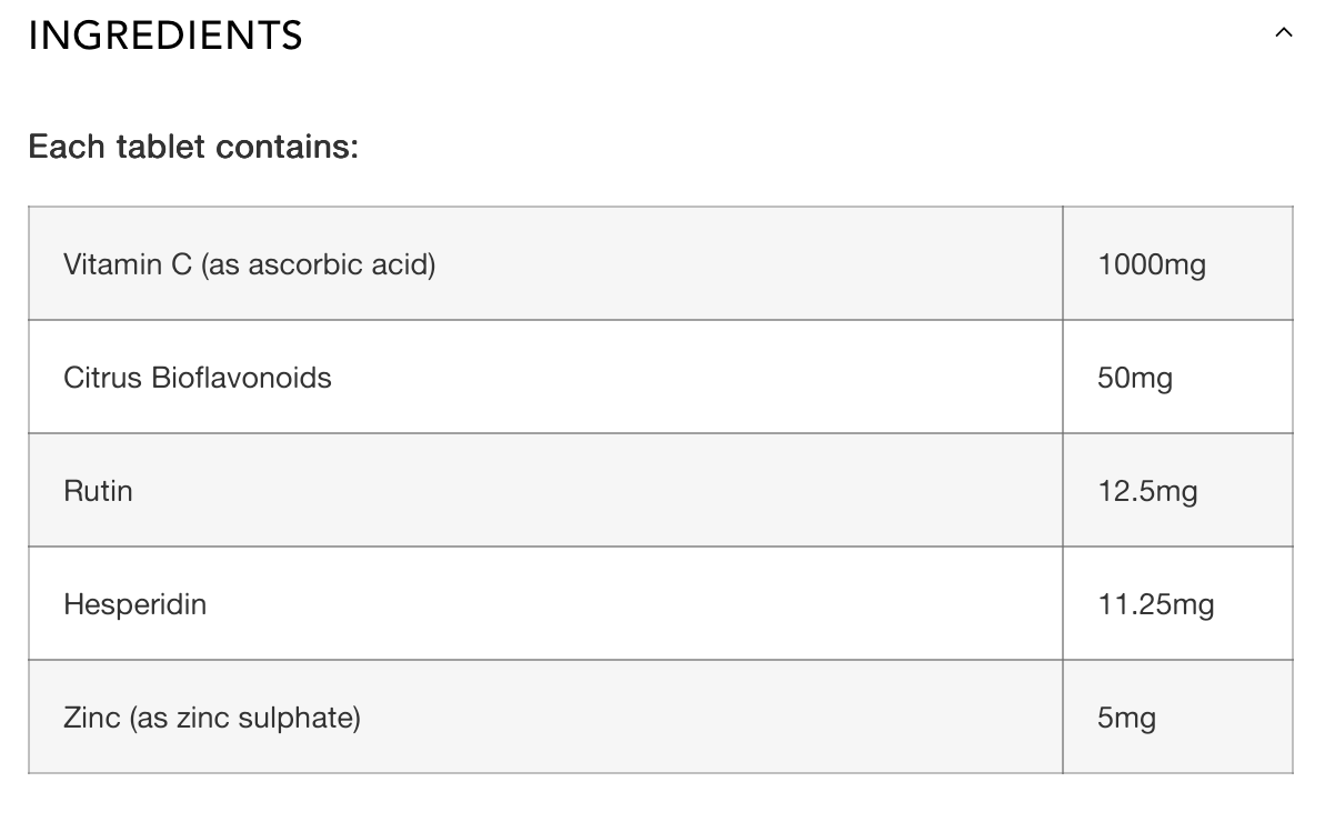 VitaHealth Vitamin C with Zinc+
