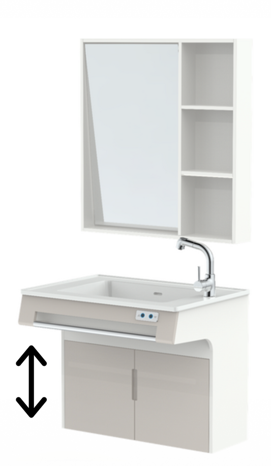 Adjustable Bathroom Sink & Mirror