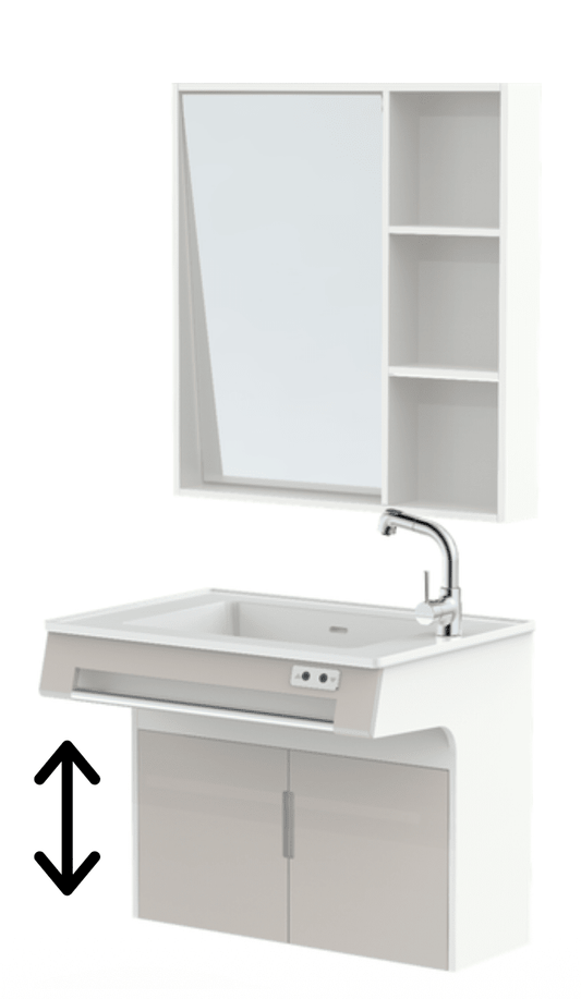 Adjustable Bathroom Sink & Mirror - Care@Homes