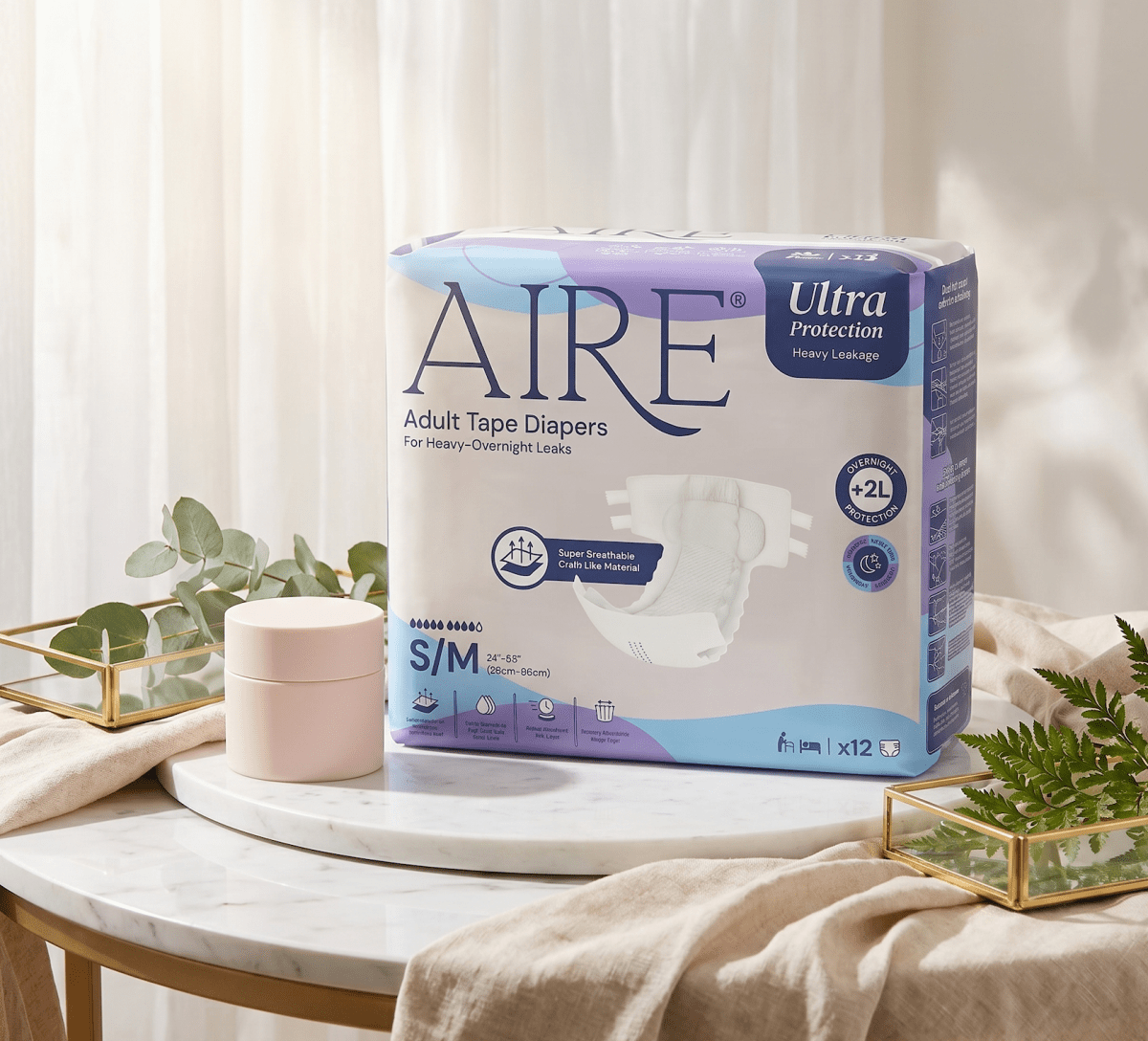 Aire® Ultra Tape Diapers - Care@Homes