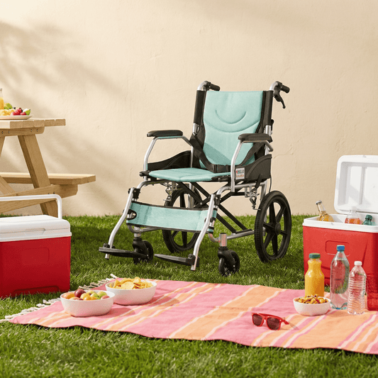 AR - 0151 Lightweight Pushchair With Flip - Up Footrest, 18" - Care@Home