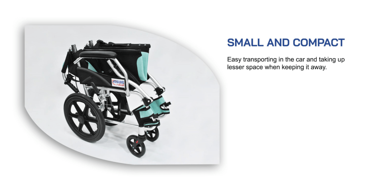 AR - 0151 Lightweight Pushchair With Flip - Up Footrest, 18" - Care@Home