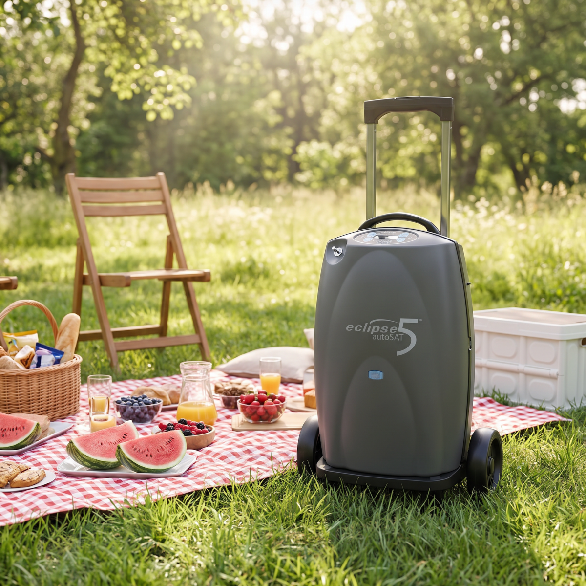 AS-6900BT-SEQ Eclipse 5® Transportable Oxygen Concentrator - Care@Homes