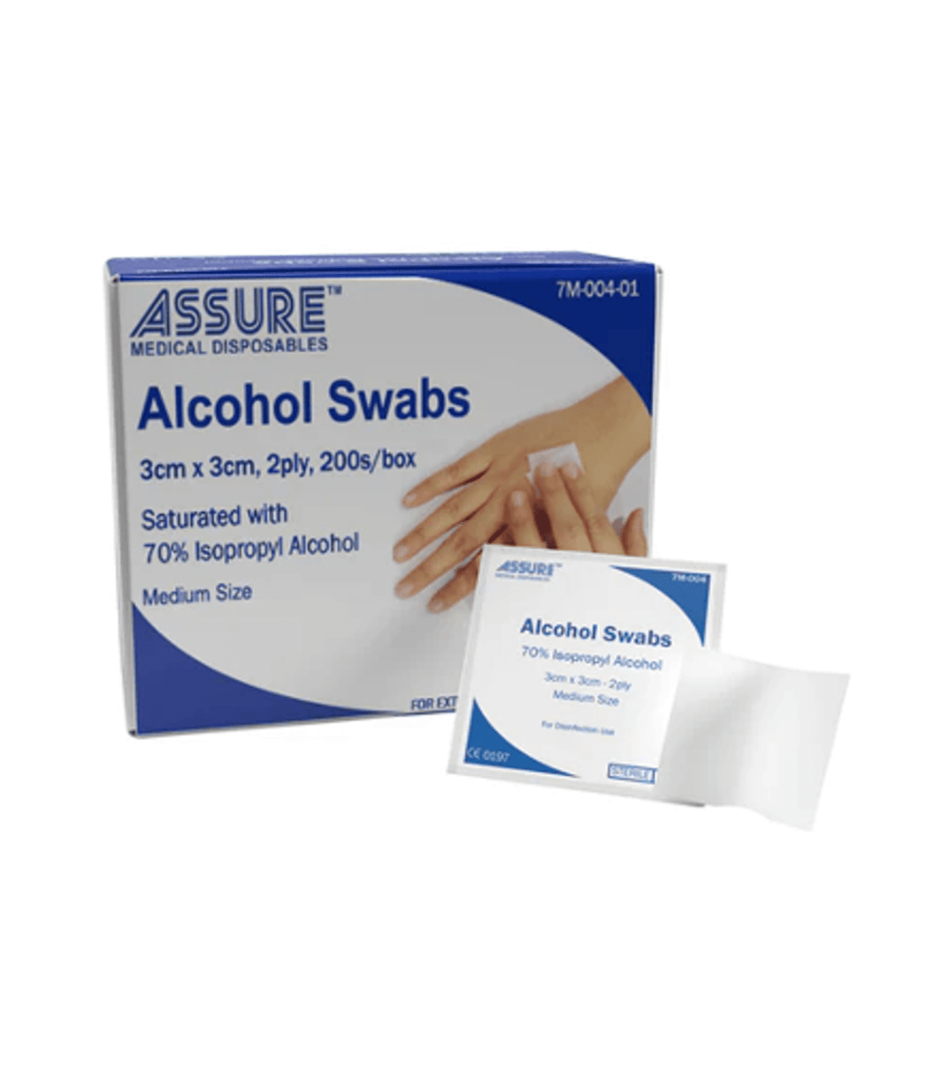ASSURE Alcohol Swab (3cm x 3 cm) - Care@Home
