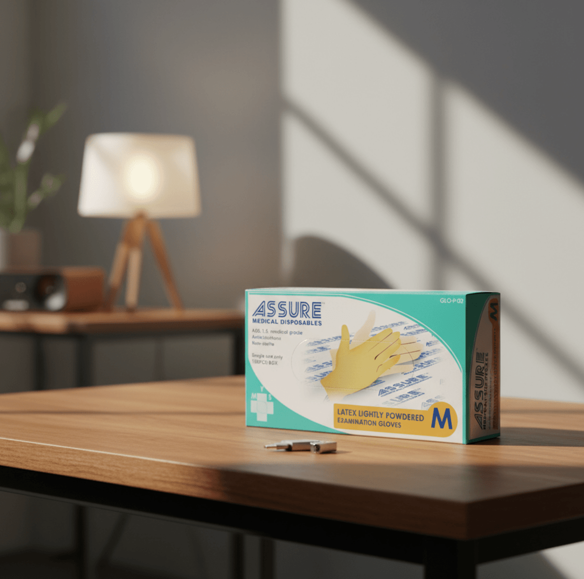 ASSURE Lightly Powdered Latex Gloves - Care@Home