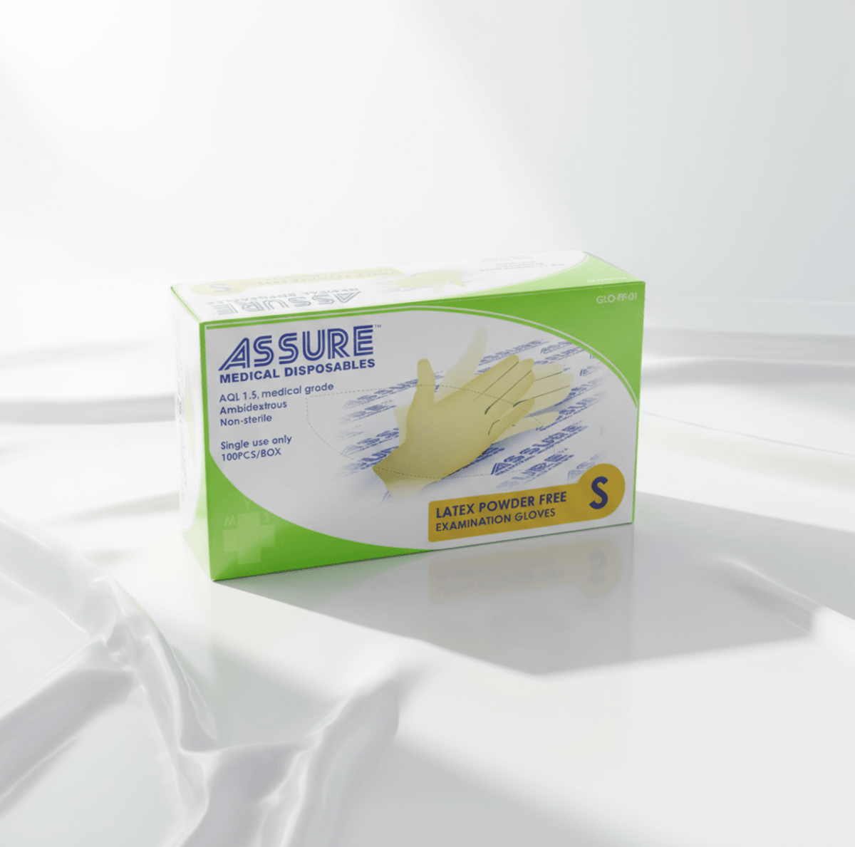 Assure Powder ASSURE Latex Powder-Free Gloves (100 Pcs/Box) – Care@Homes