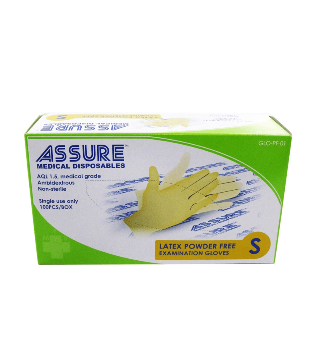Assure Powder ASSURE Latex Powder-Free Gloves (100 Pcs/Box) – Care@Homes