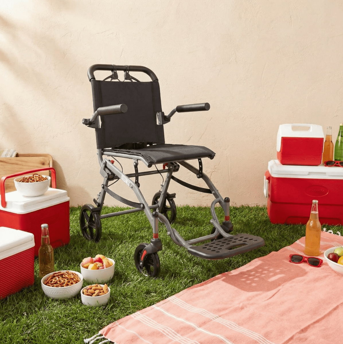 ASSURE REHAB 14.5" Aluminium Transit & Traveller Pushchair - Care@Home