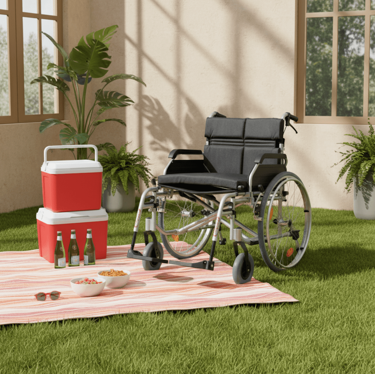 ASSURE REHAB Aluminium Bariatric Wheelchair - Care@Home