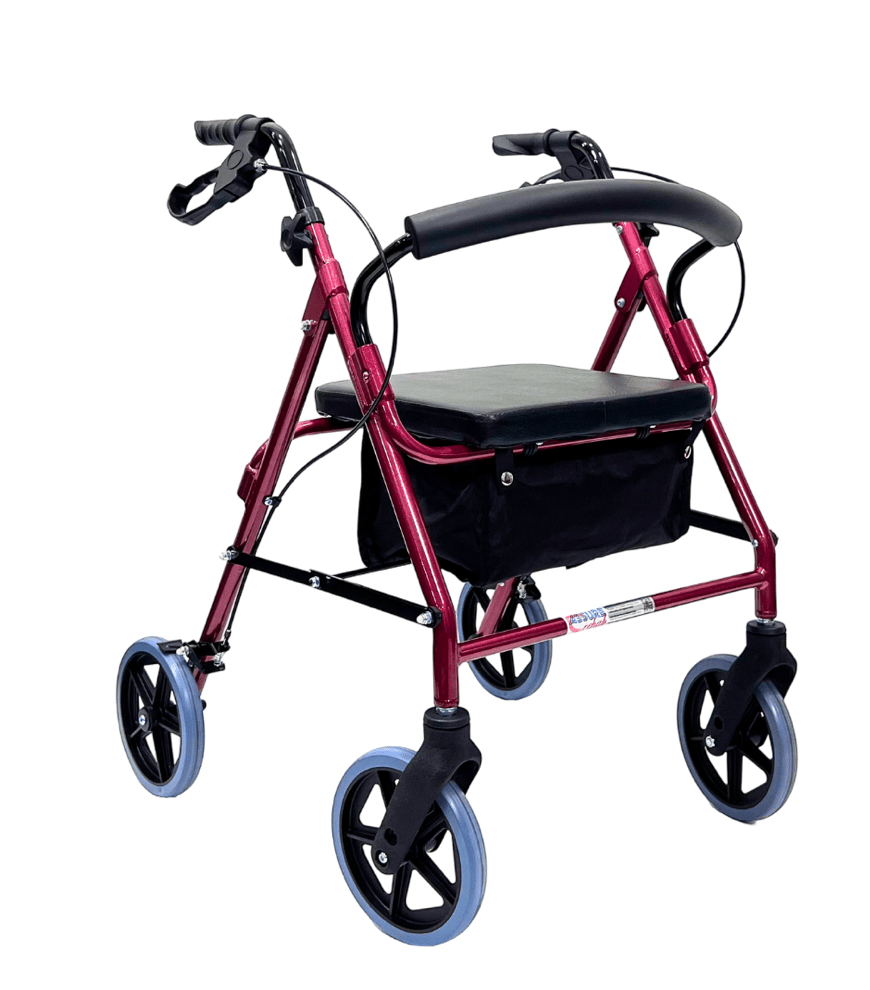 ASSURE REHAB Aluminium Rollator 8" Front Castors (AR - 0500) - Care@Home