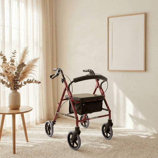 ASSURE REHAB Aluminium Rollator 8" Front Castors (AR - 0500) - Care@Home