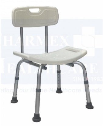 ASSURE REHAB Aluminium Shower Chair With backrest - Care@Home