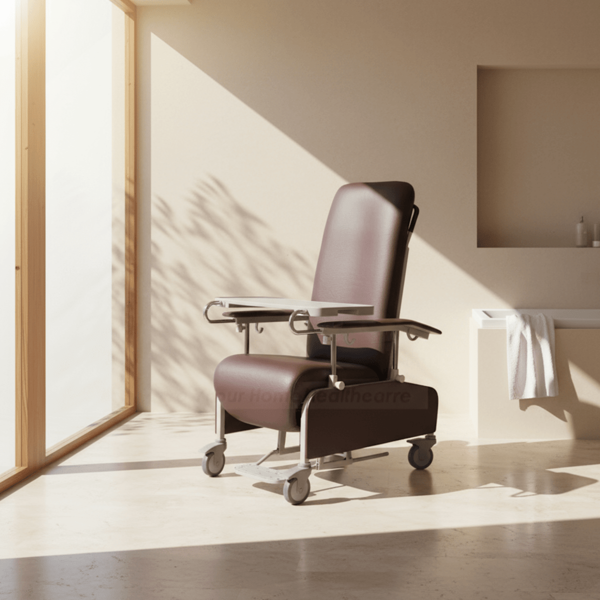 ASSURE REHAB Mobile Geriatric Chair (Full Recliner) - Care@Home