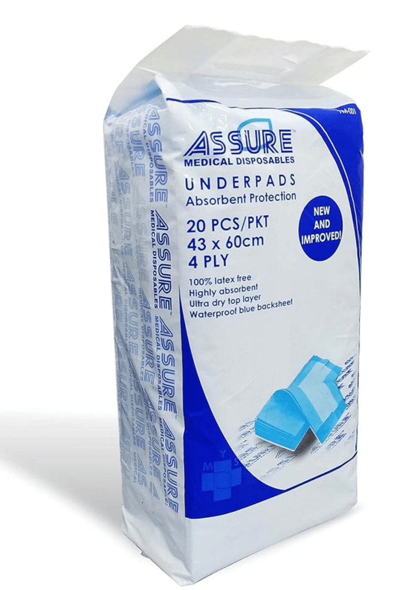 ASSURE Underpads (43cm x 60cm) - Care@Home