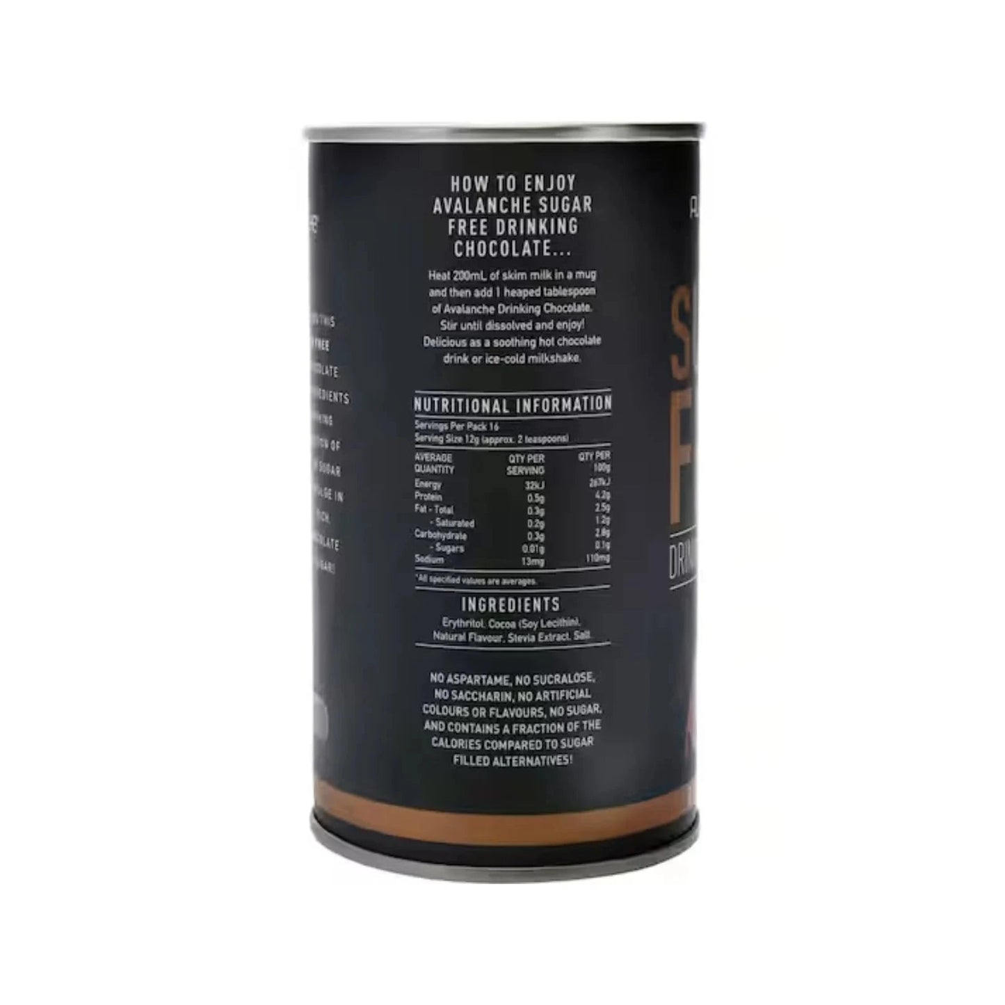 AVALANCHE Sugar Free Drinking Chocolate 200gm - Care@Home