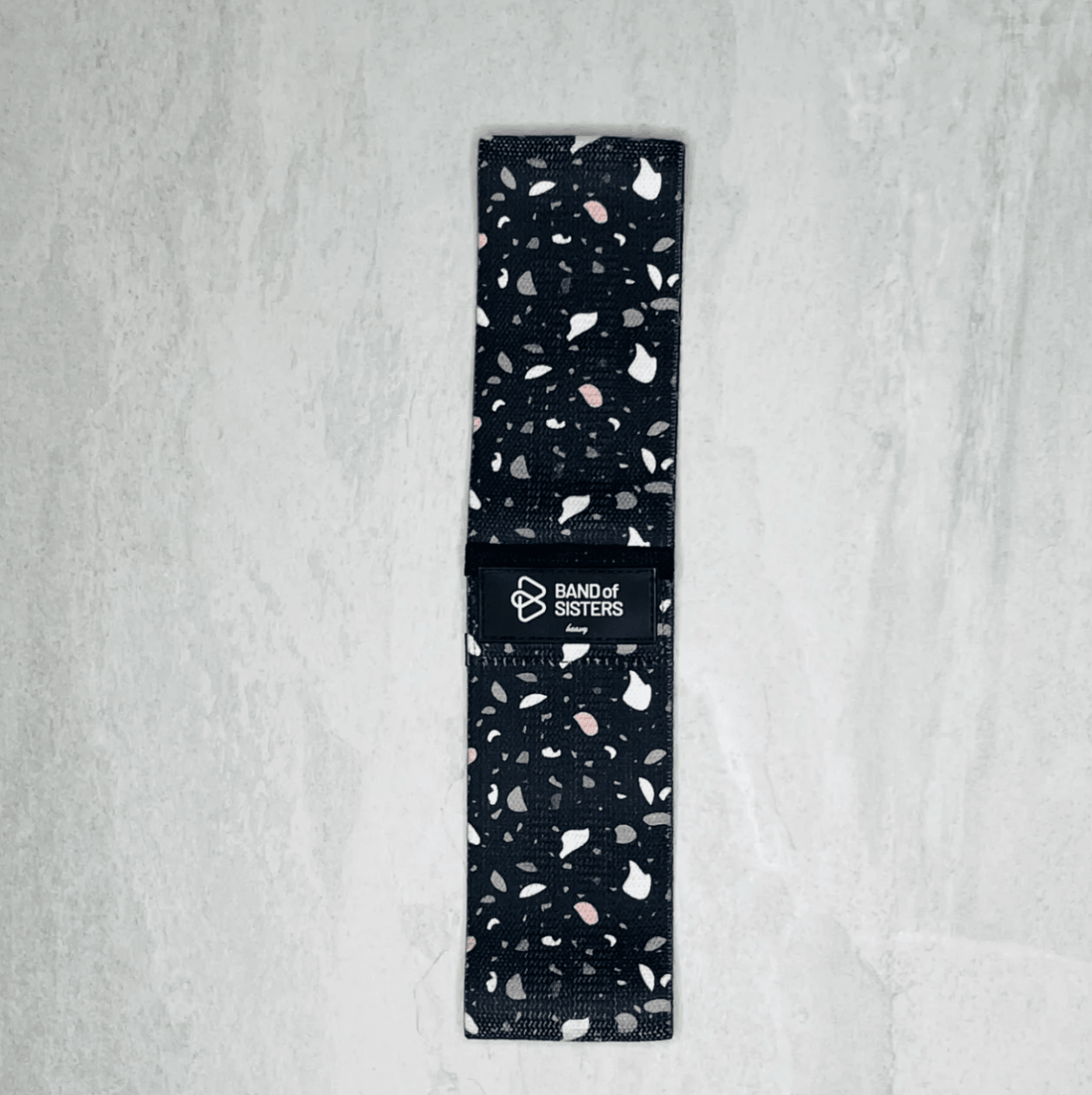 Black Terrazzo Fabric Booty Band (Heavy Intensity) - Care@Home