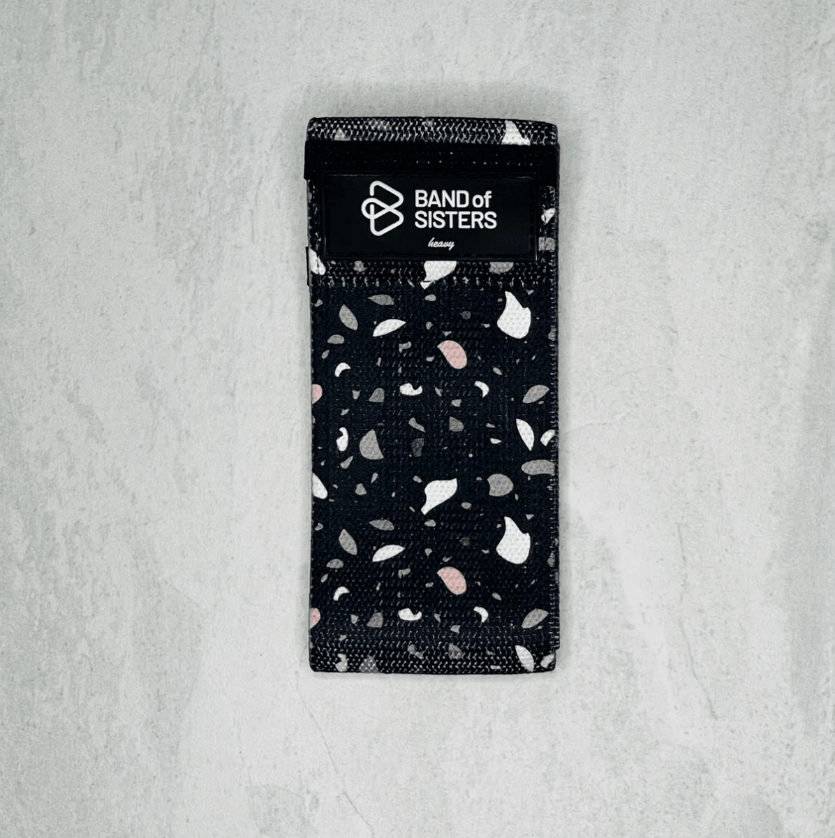 Black Terrazzo Fabric Booty Band (Heavy Intensity) - Care@Home