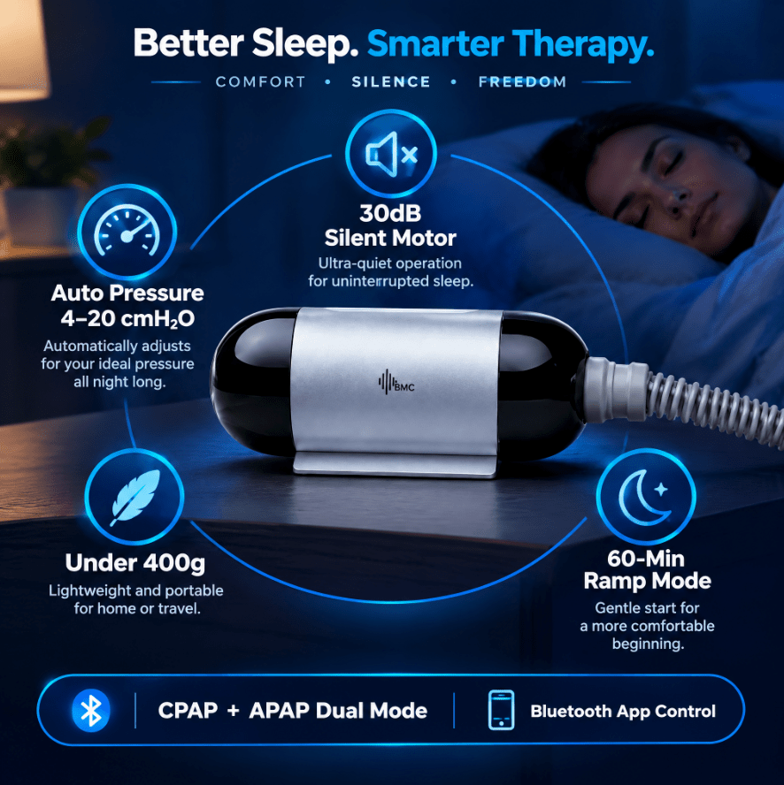 BMC M1 Mini Travel Auto CPAP - Care@Homes