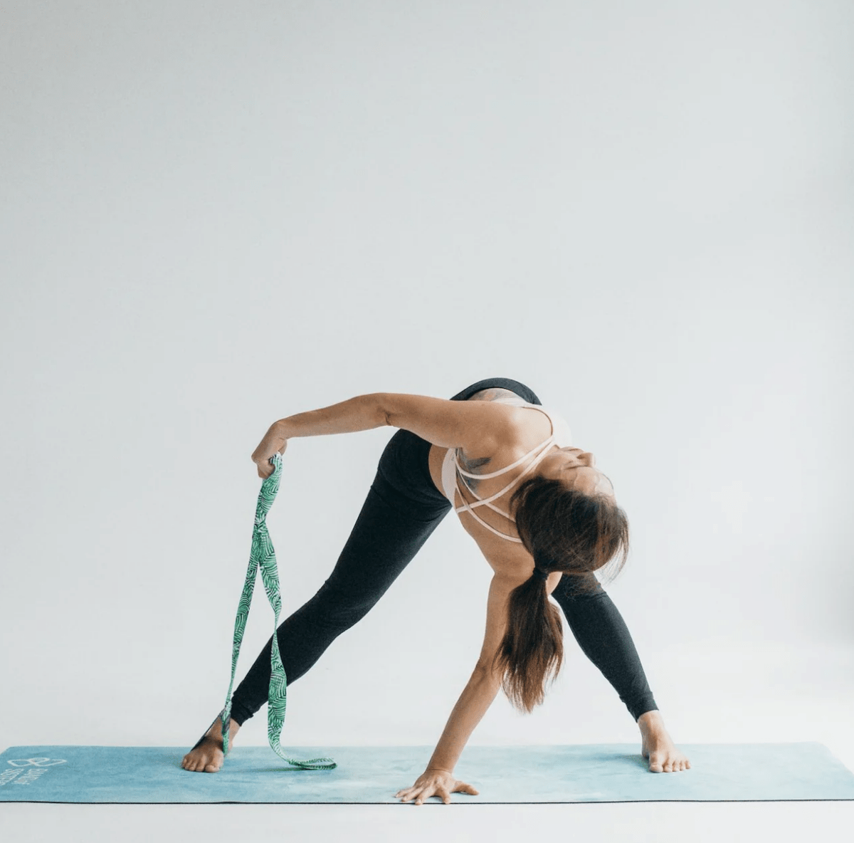 Botanical D - Ring Yoga Strap - Care@Home