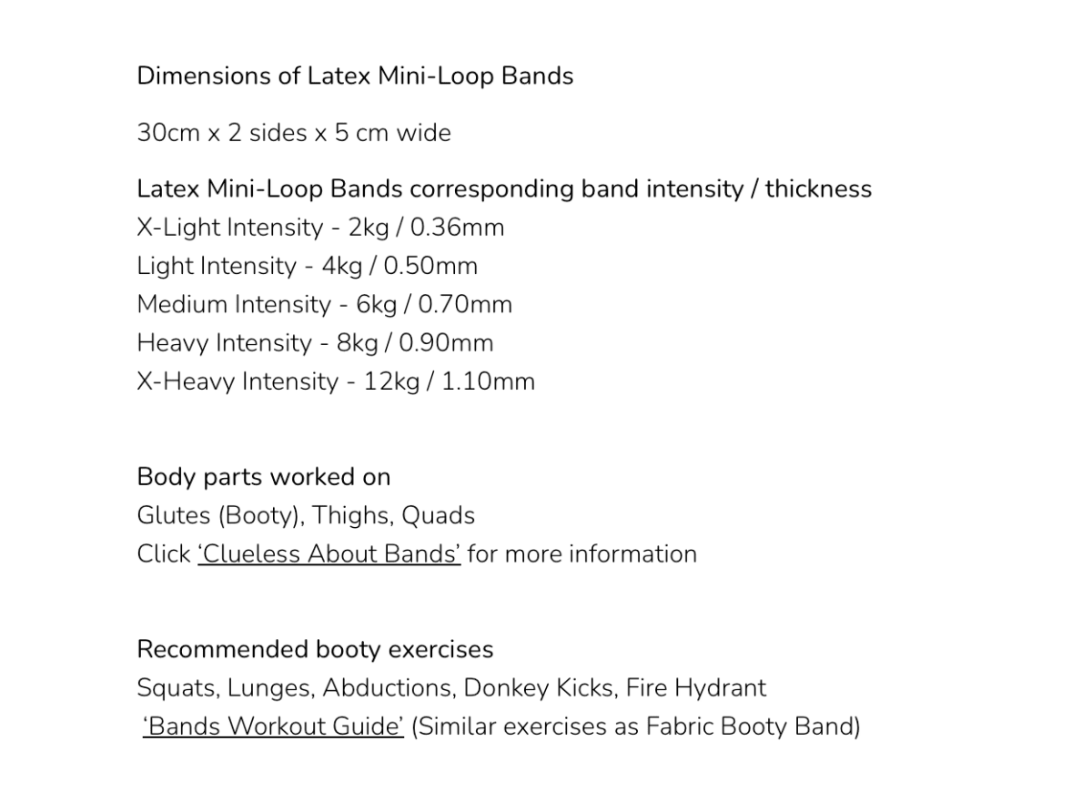 Bubblegum Latex Mini Loop Bands (Set of 5 Intensity Levels) - Care@Home