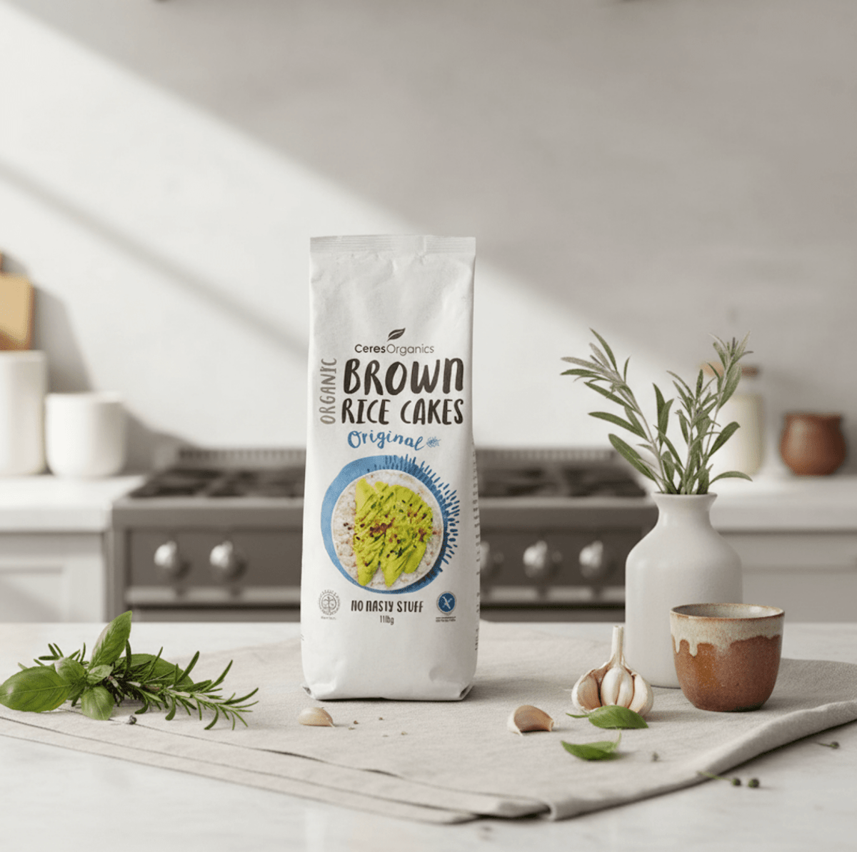 CERES ORG Brown Rice Cakes Original - Care@Home