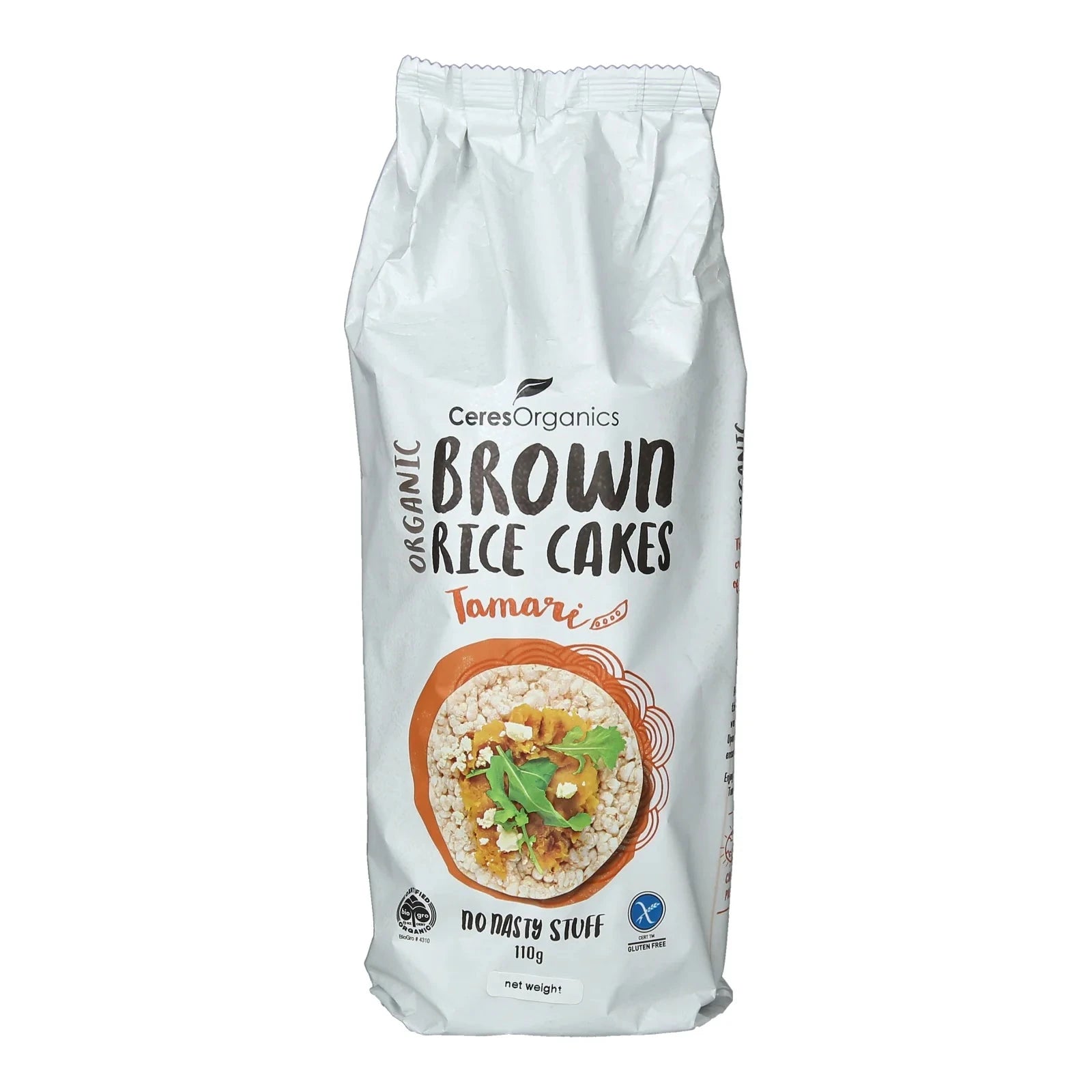 CERES ORG Brown Rice Cakes with Tamari - Care@Home