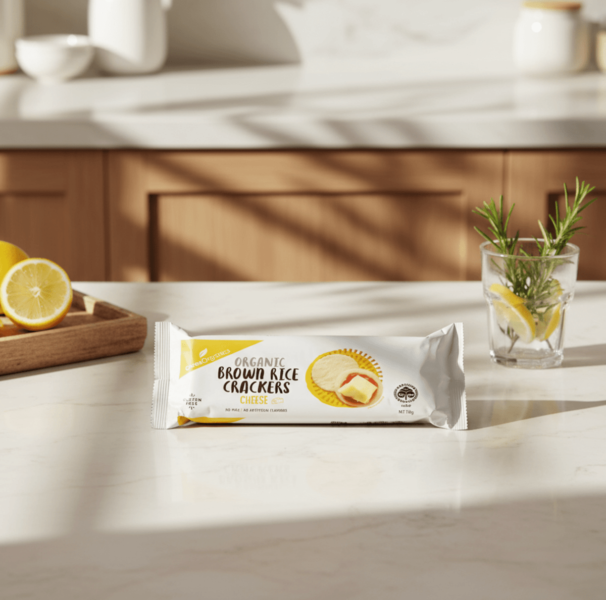 CERES ORG Brown Rice Crackers Cheese - Care@Home