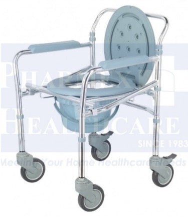 Chrome Steel Commode, KY696 - Care@Home