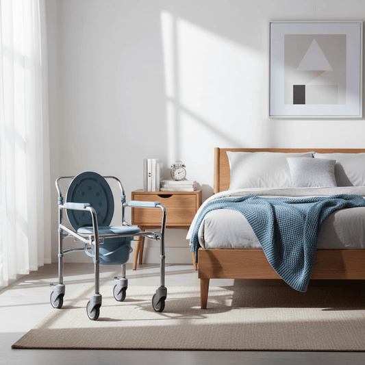 Chrome Steel Commode, KY696 - Care@Home