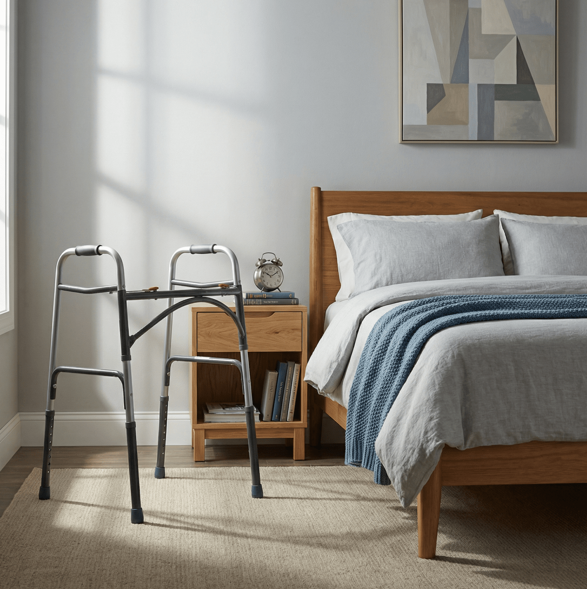 DRIVE Bariatric Steel Folding Walker, Two Button, XL - Care@Home