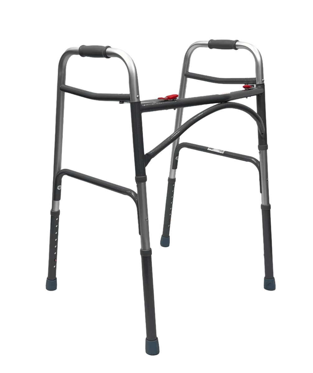 DRIVE Bariatric Steel Folding Walker, Two Button, XL - Care@Home