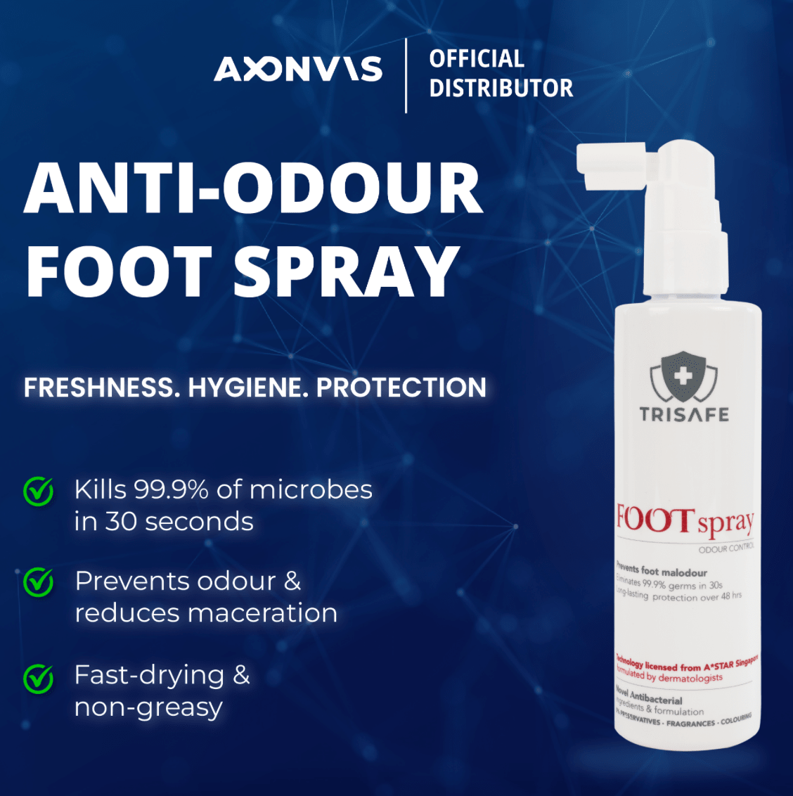 FOOTspray Antimicrobial Foot Spray - Care@Home